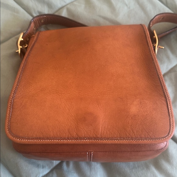 Rare Coach Legacy Flap Glove Tanned Leather Crossbody British Tan Vintage Y2K - Picture 7 of 16